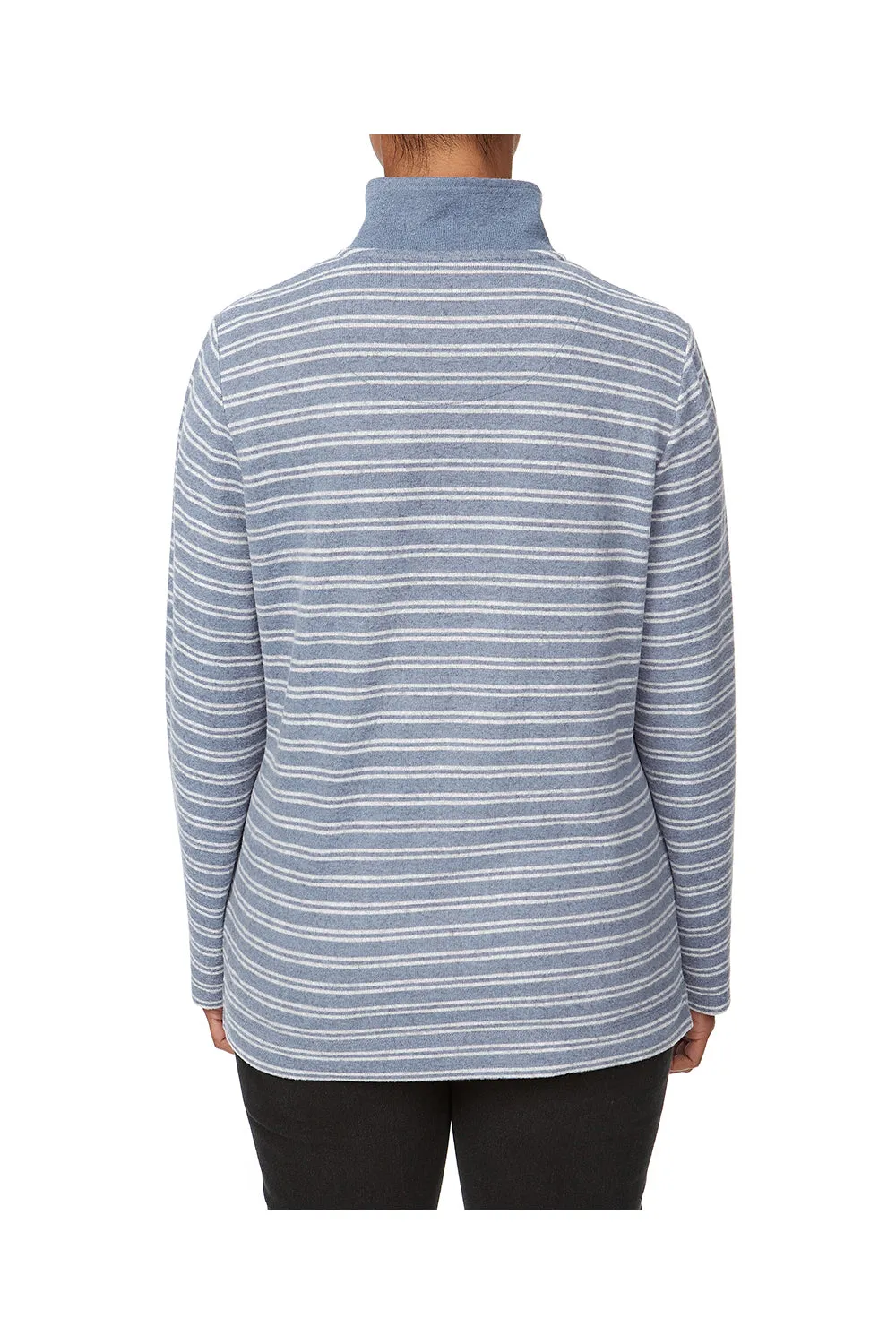 1/2 Zip Stripe Top