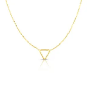 14k Triangle Necklace