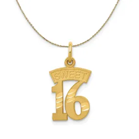 14k Yellow Gold Sweet 16 (10mm) Necklace