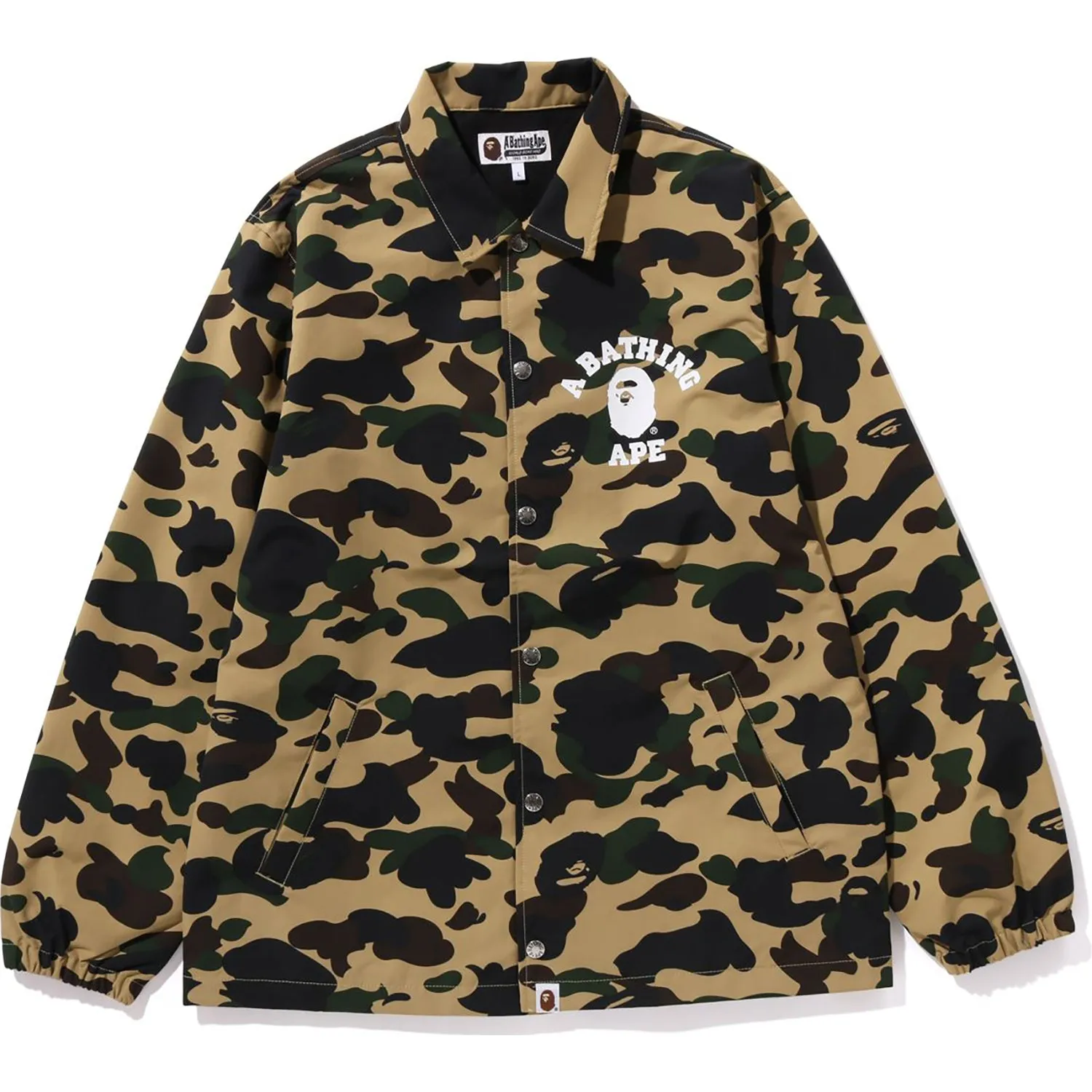 1ST CAMO NYLON TUSSAH COACH JACKET MENS