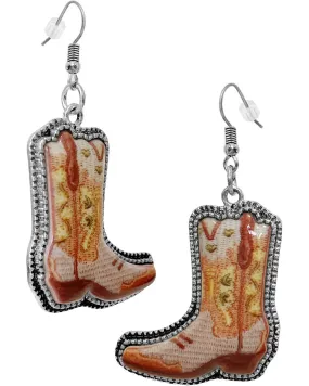 3D Western Boot Earrings