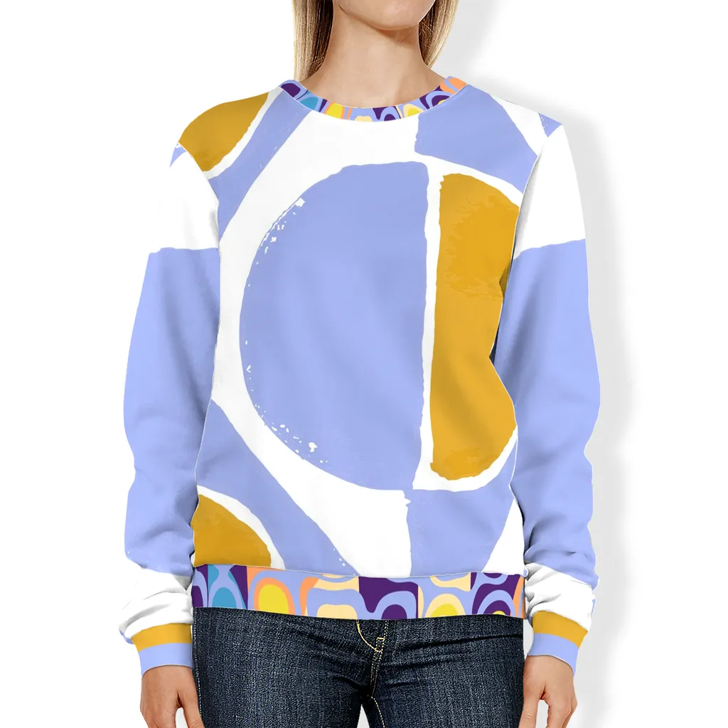 Abstract Blue Unisex Sweatshirt