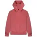 Acne Studios Midweight Brushed Fleece Hooded Sweatshirt Rosewood Red