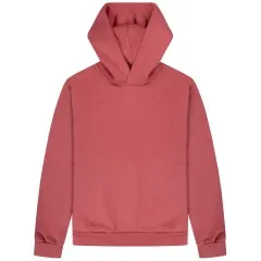 Acne Studios Midweight Brushed Fleece Hooded Sweatshirt Rosewood Red