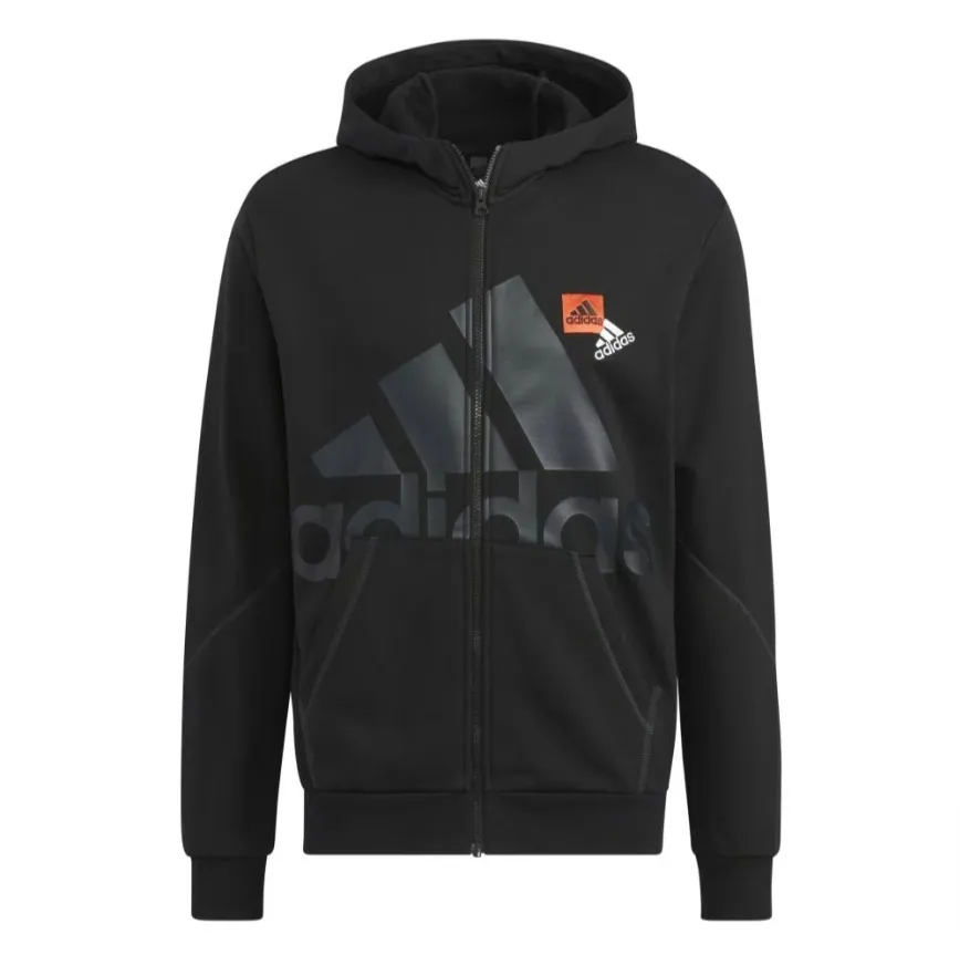 adidas  |Unisex Bi-color Long Sleeves Logo Hoodies