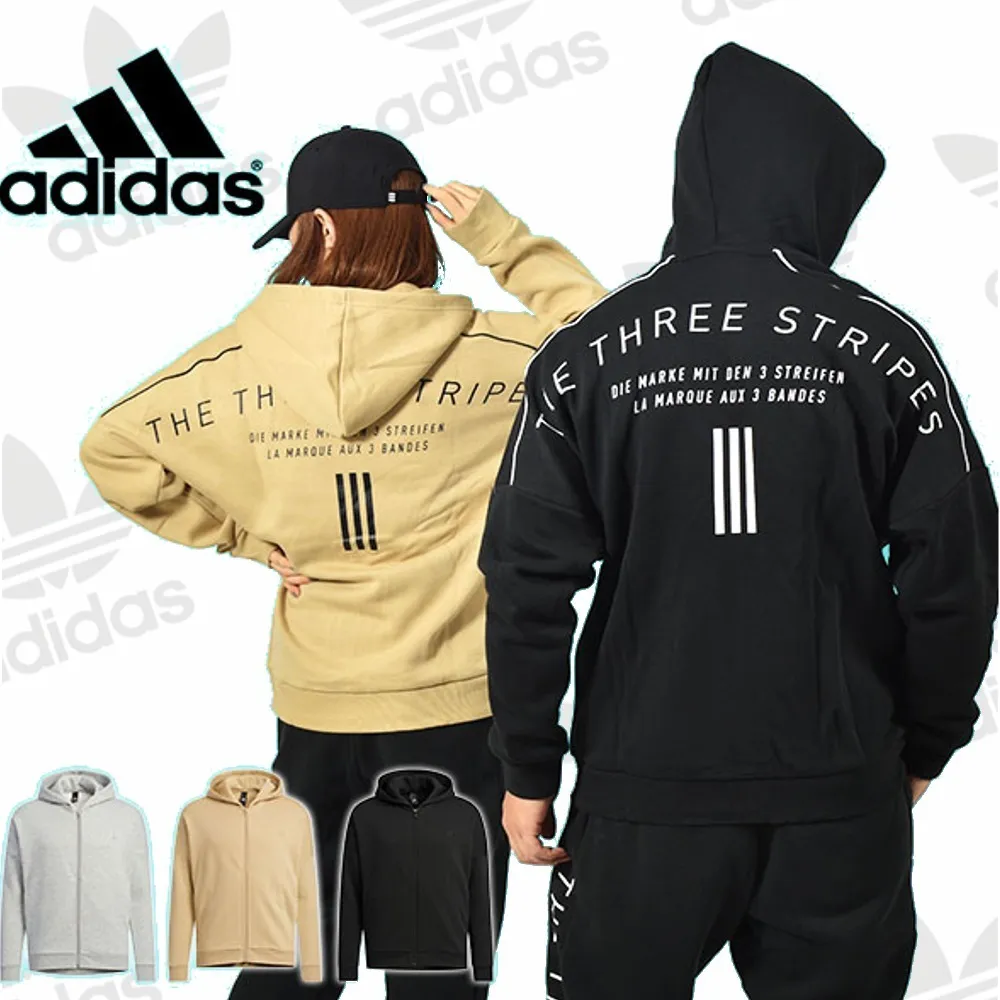 adidas  |Unisex Long Sleeves Plain Logo Hoodies & Sweatshirts