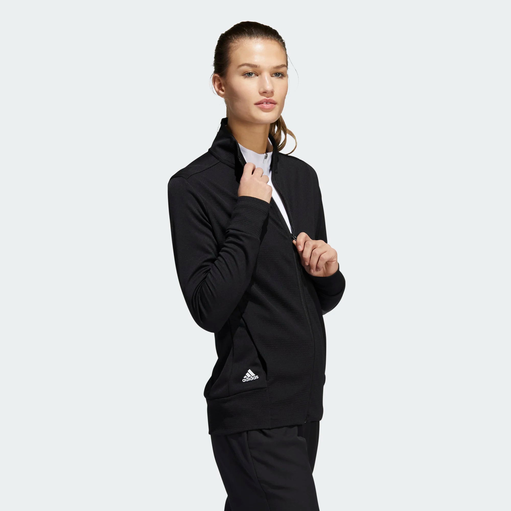 Adidas Women's Textured Full-Zip Jacket HA3395