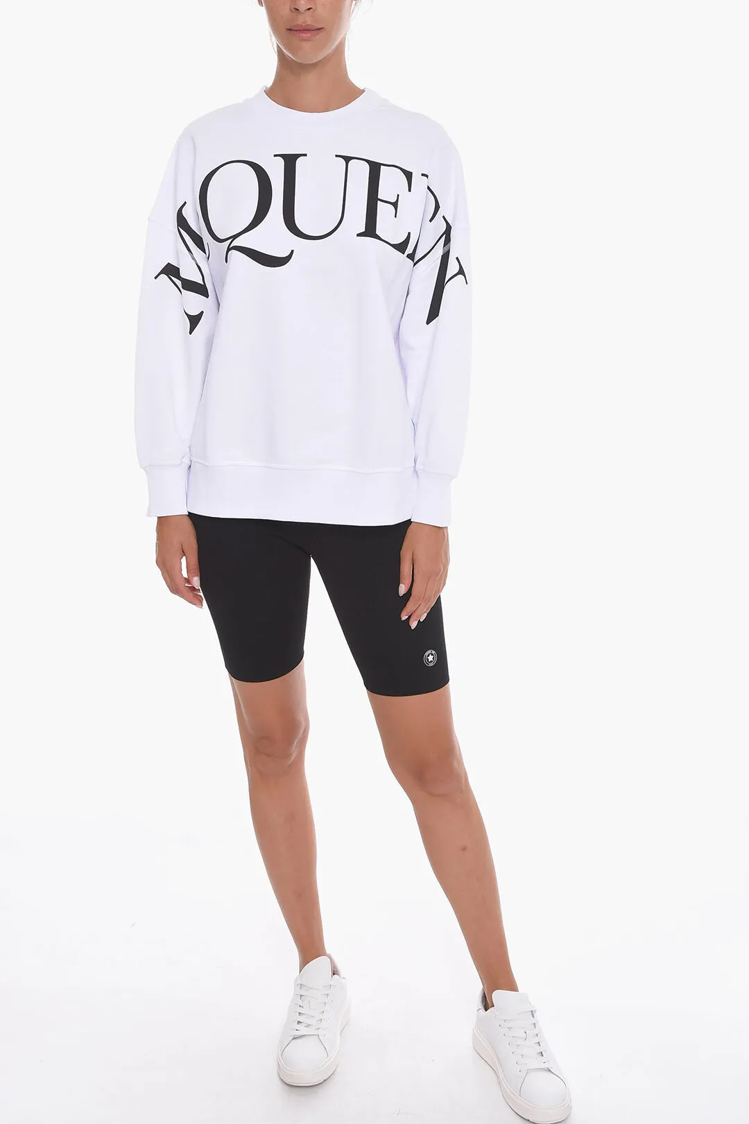 alexander mcqueen  |Long Sleeves Cotton Logo Hoodies & Sweatshirts