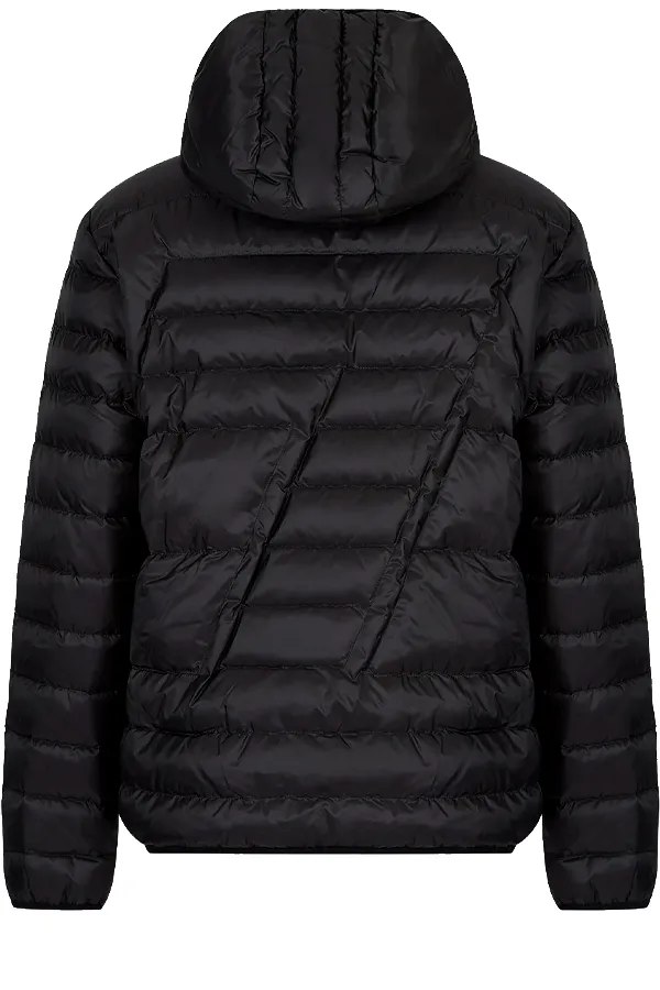 Armani EA7 Padded Puffer Jacket Hooded Black