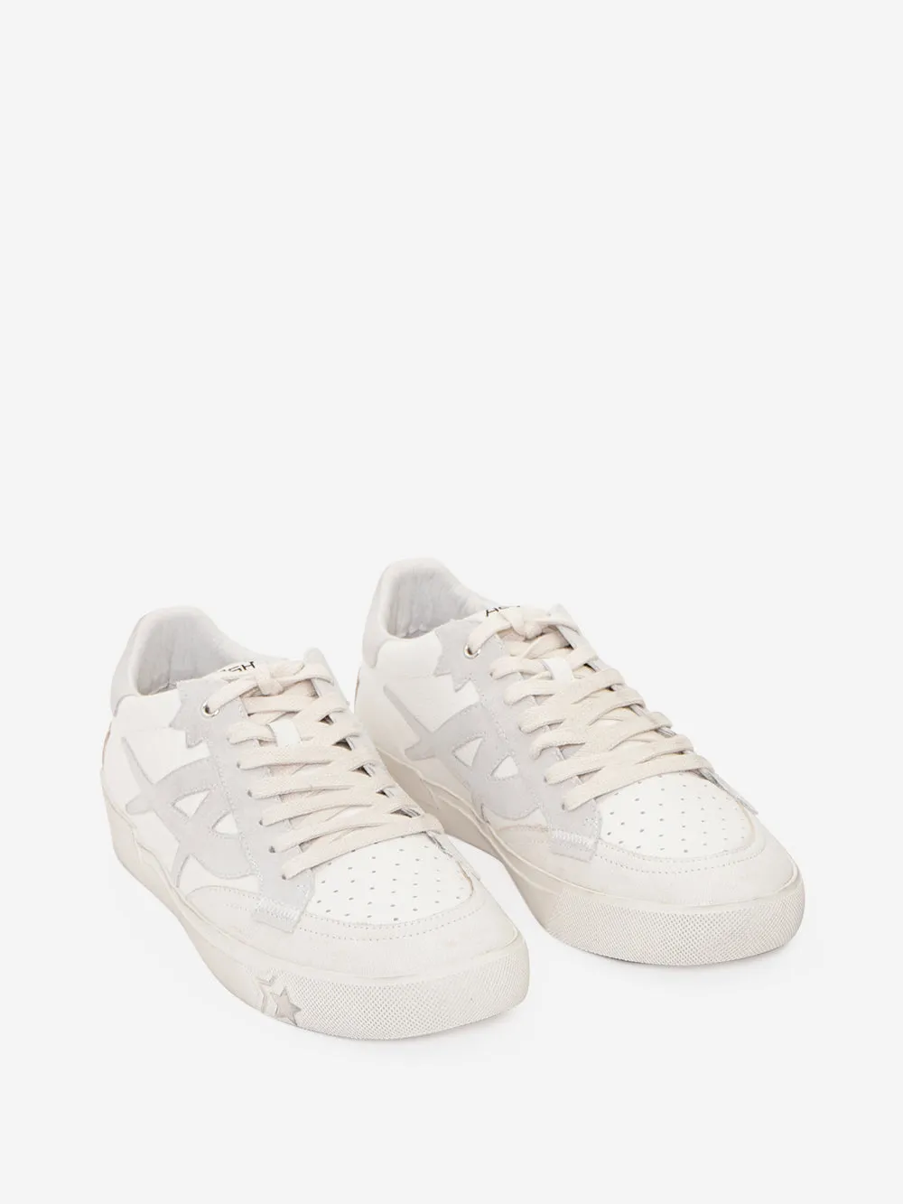 Ash sport - Sneakers in pelle tinta unita con inserto a contrasto modello Moonlight