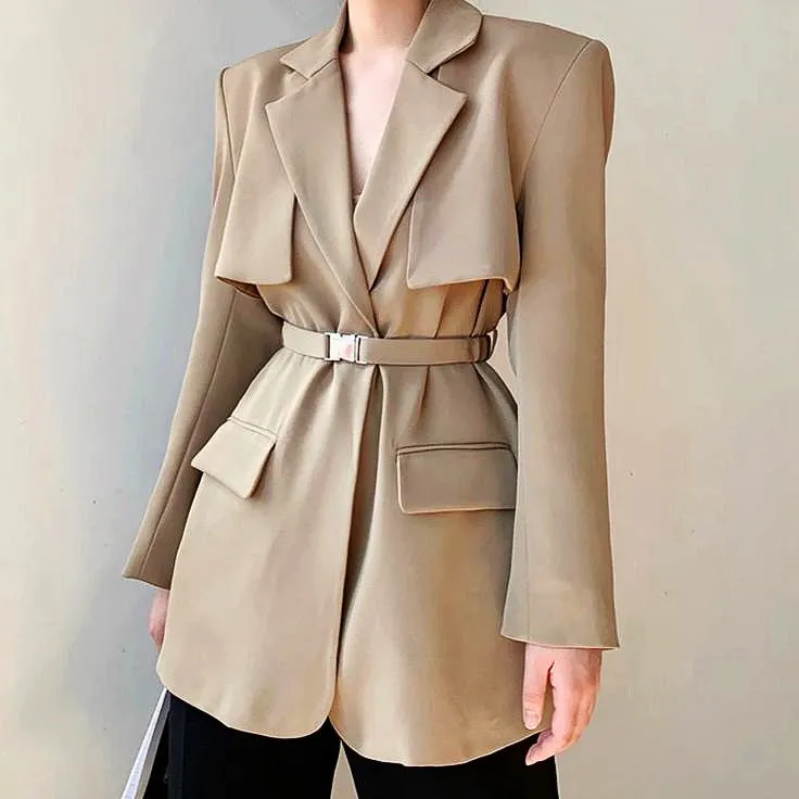 AYLAN BELTED BLAZER