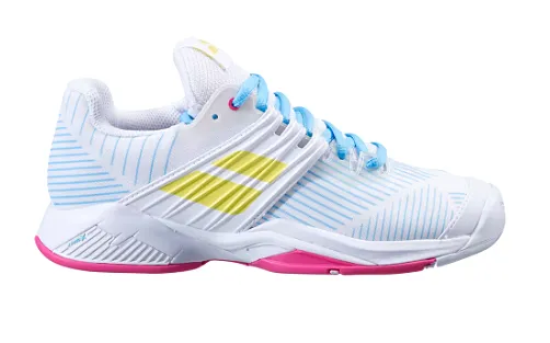 Babolat Propulse Fury All Court Women's Shoes [White/Sulphur Spring]