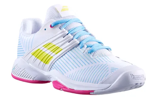 Babolat Propulse Fury All Court Women's Shoes [White/Sulphur Spring]