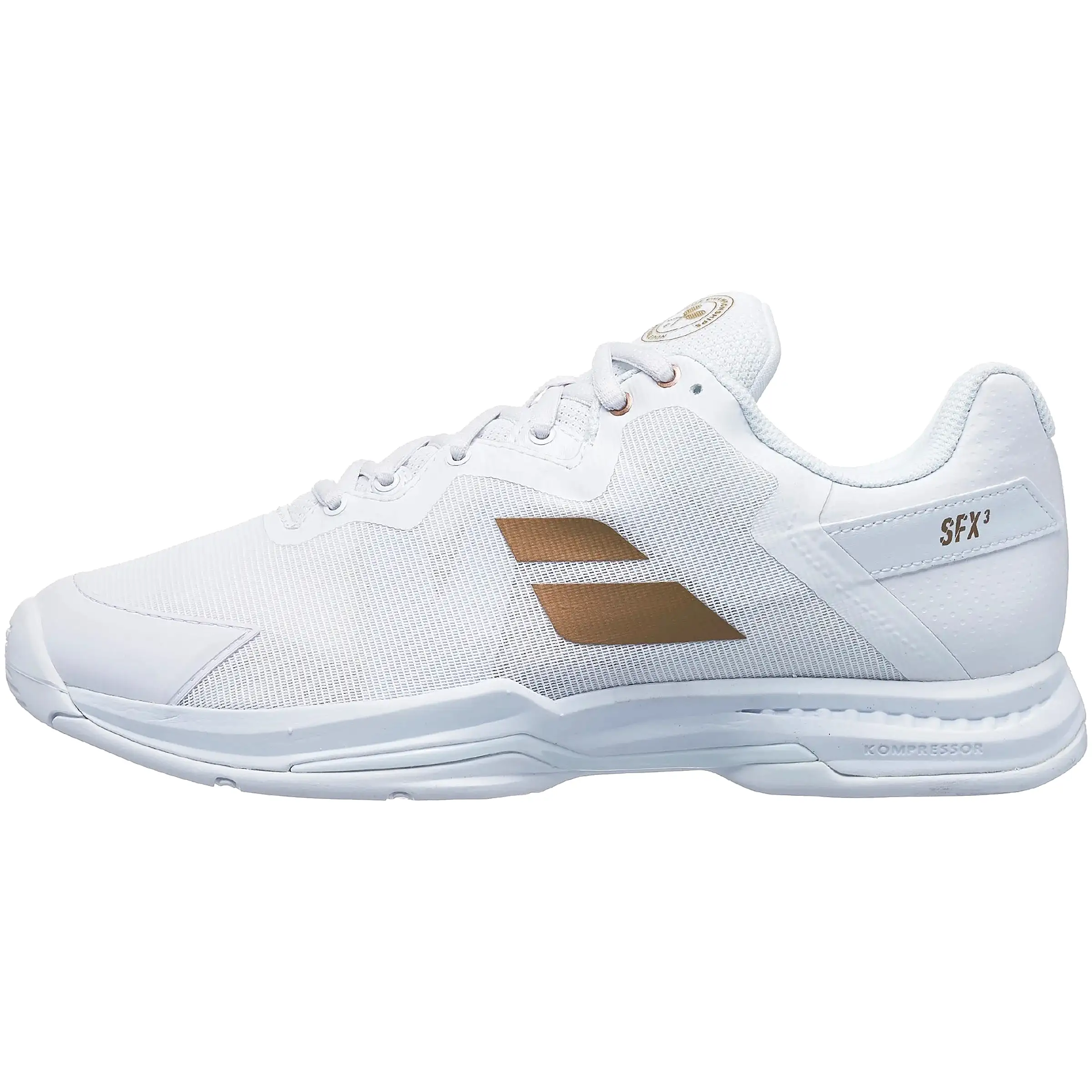 Babolat SFX3 AC Wimbledon men tennis shoes - White/Gold