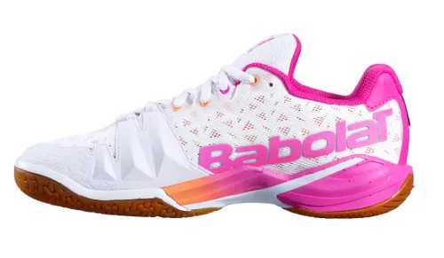 Babolat Shadow Tour Women's Indoor Court Shoes [White/Pink]