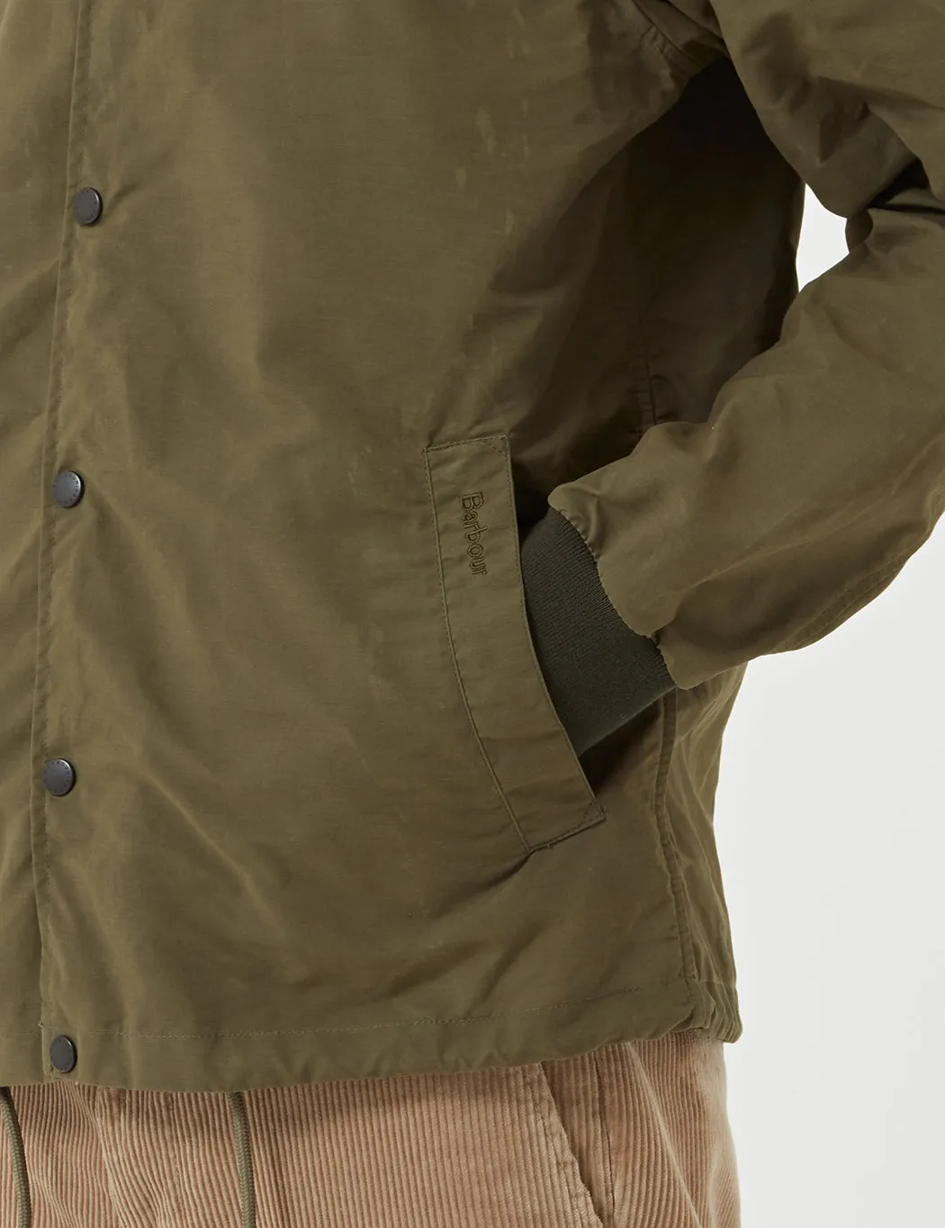 Barbour Reel Casual Coach Jacket - Fern Green