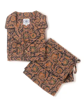 BATIK PAJAMAS - NAVY/BROWN