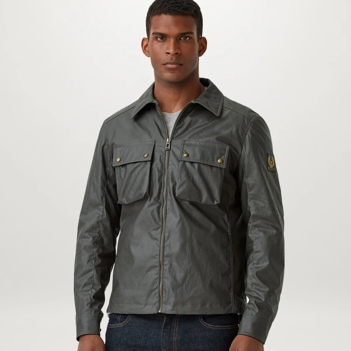 Belstaff - Dunstall Waxed Jacket in Granite Grey