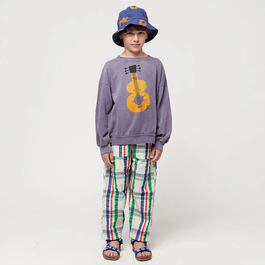 Bobo Choses Child Acoustic Guitar Sweatshirt Prussian Blue