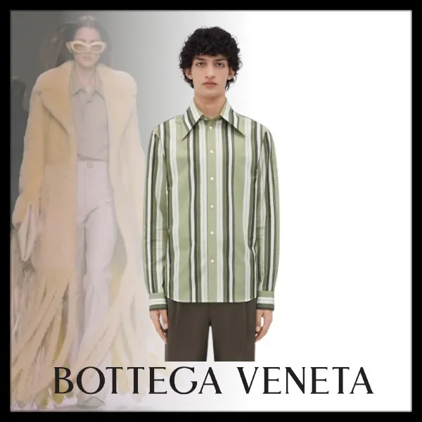 BOTTEGA VENETA  |Striped cotton shirt