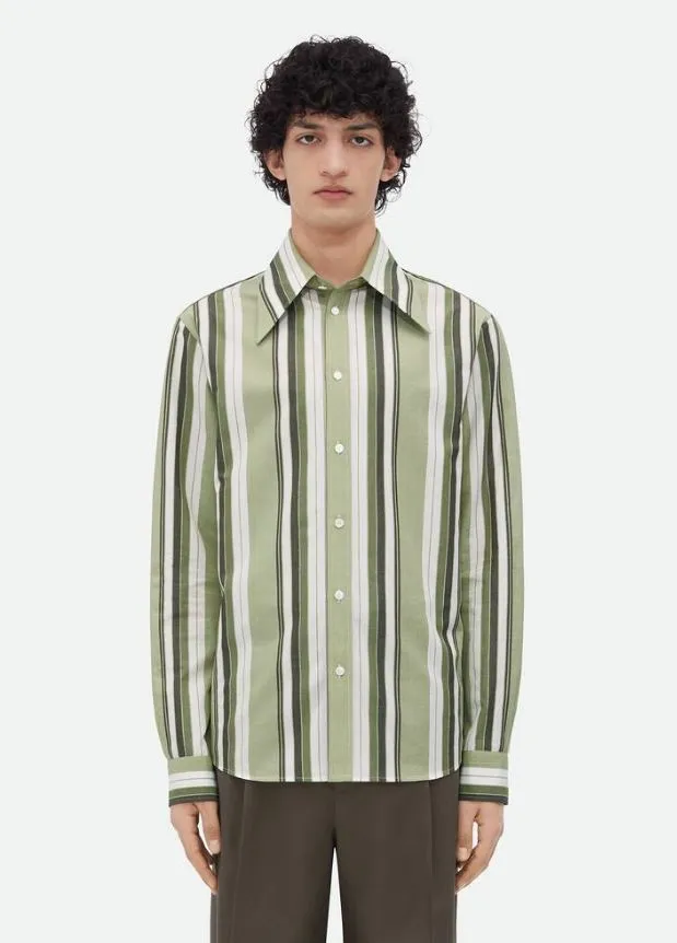 BOTTEGA VENETA  |Striped cotton shirt