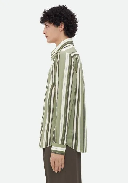 BOTTEGA VENETA  |Striped cotton shirt