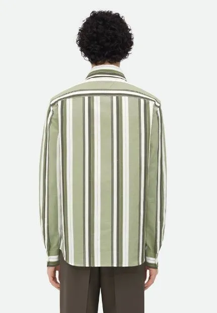 BOTTEGA VENETA  |Striped cotton shirt