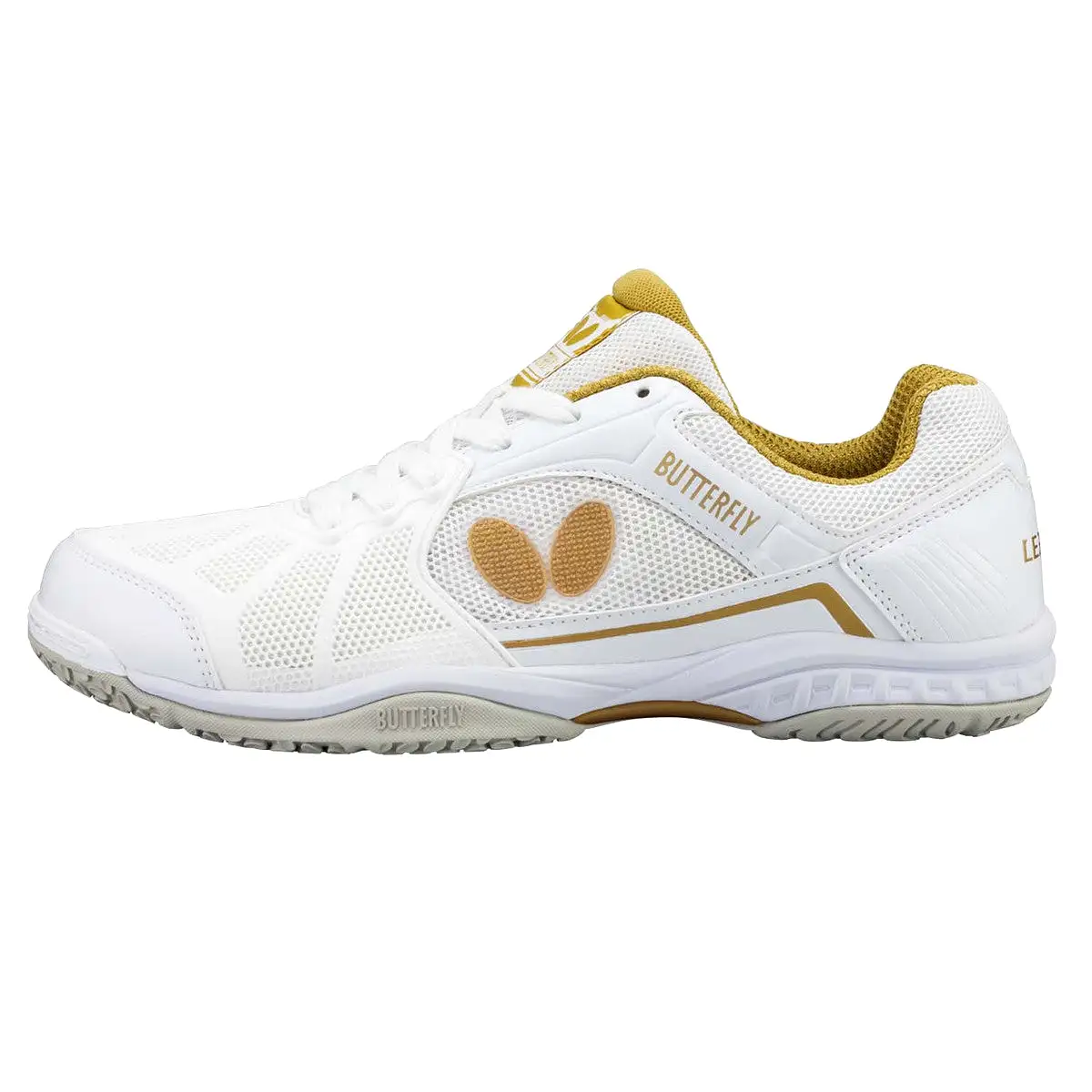 Butterfly Lezoline Rifones Table Tennis Shoes [White/Gold]