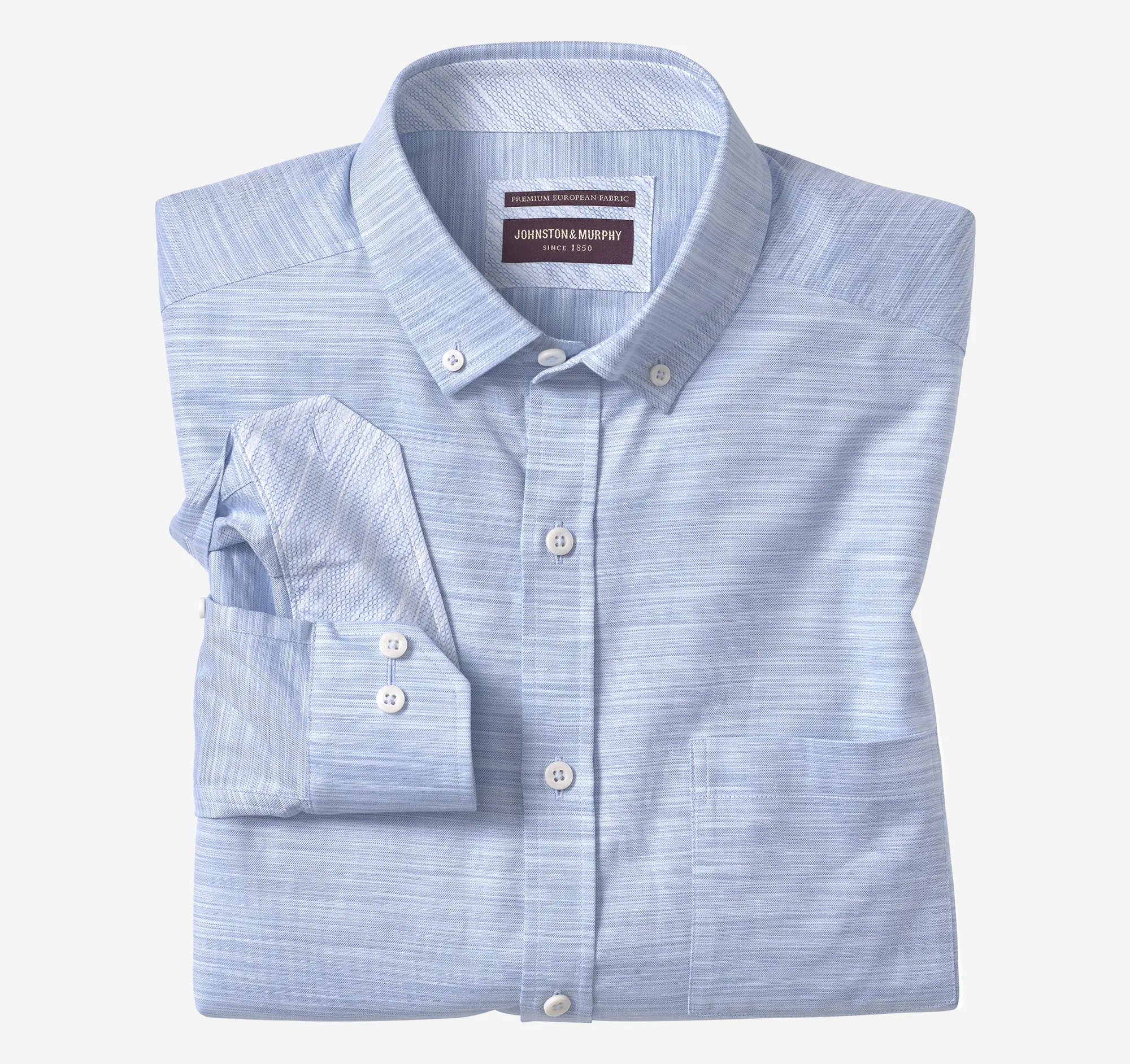 Button-Collar Premium Cotton Shirt