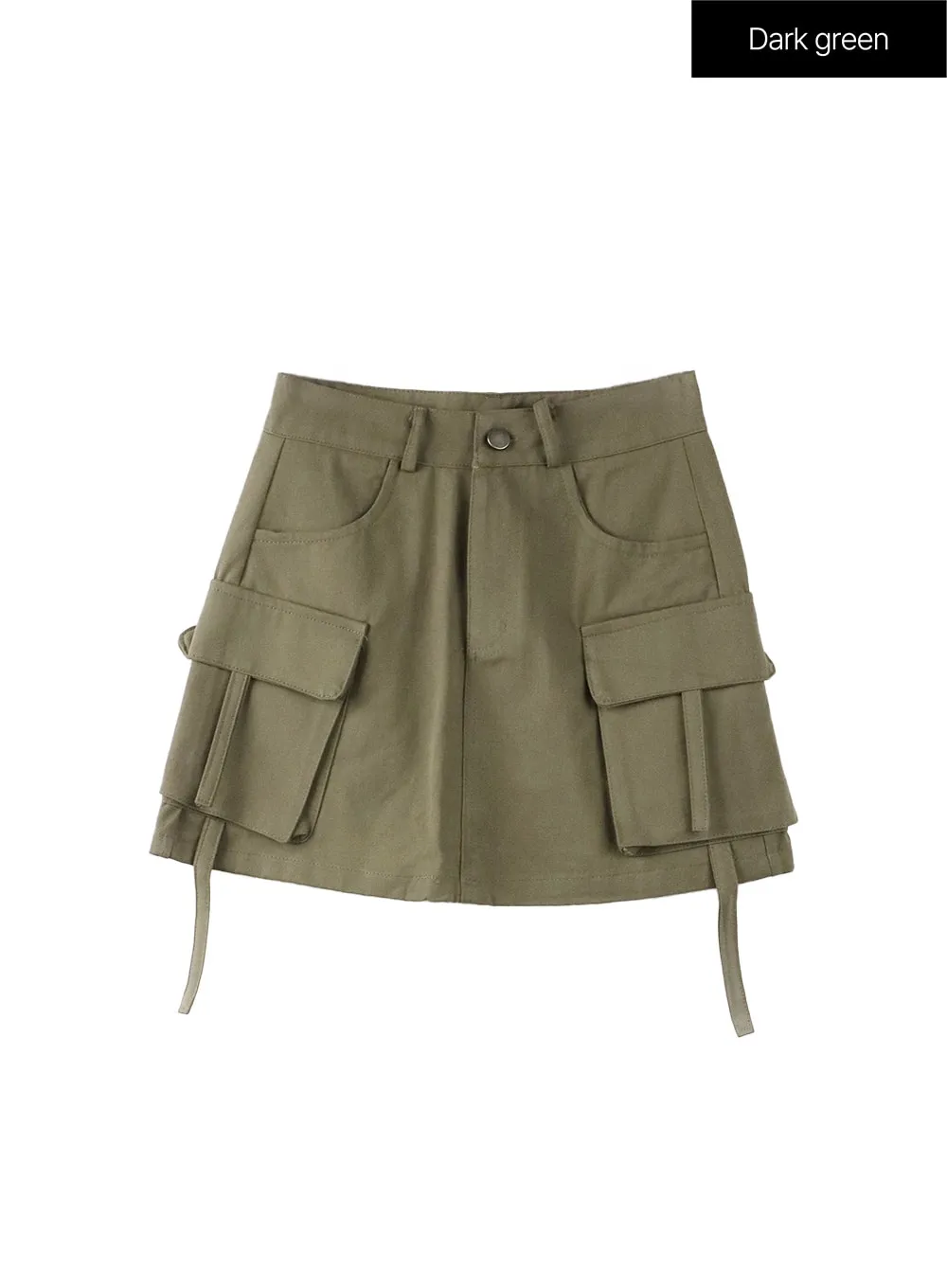 Cargo Pocket Strap Mini Skirt OF408