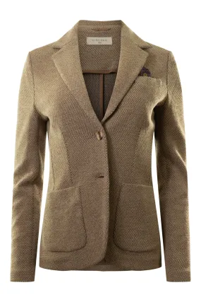 Circolo 1901 Slim Honeycomb Jacket in Camello