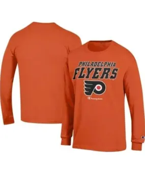 Cutter & Buck Men's NHL Philadelphia Flyers Long-Sleeve Jersey T-Shirt