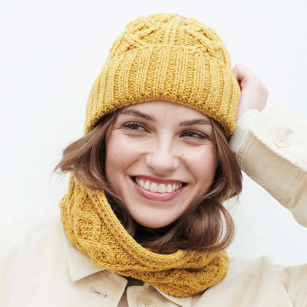 Diamond Stitch Snood Scarf (Infinity)