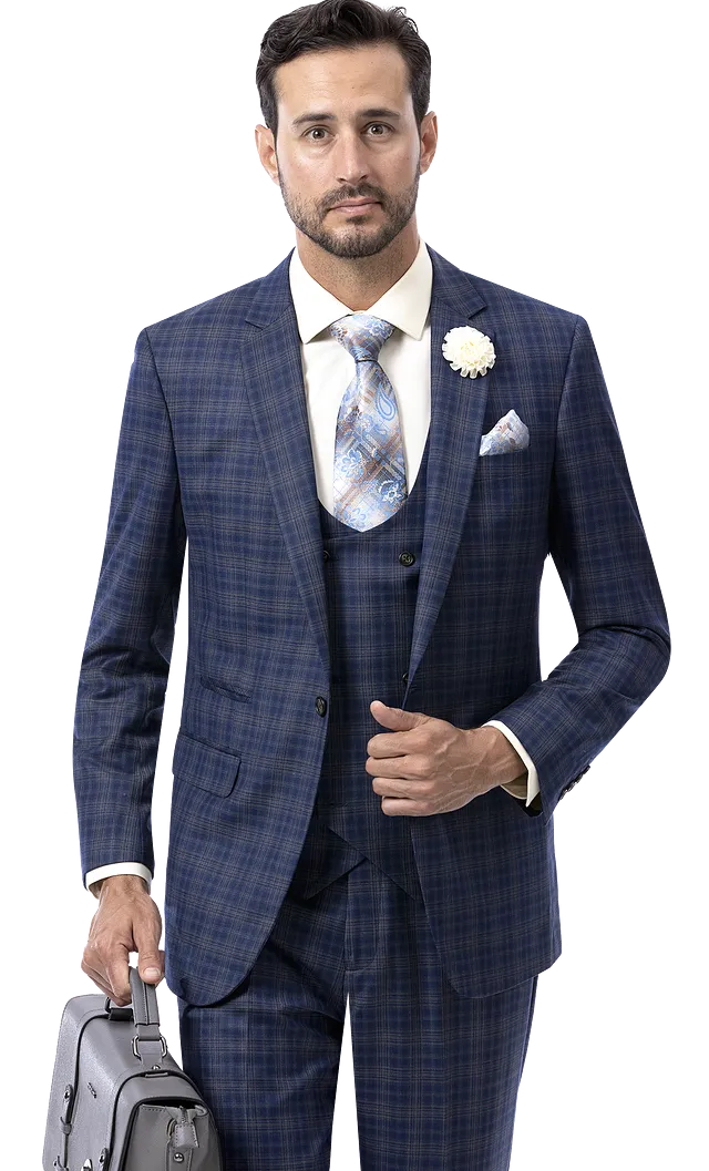 EJ Samuel Blue Suit M2780