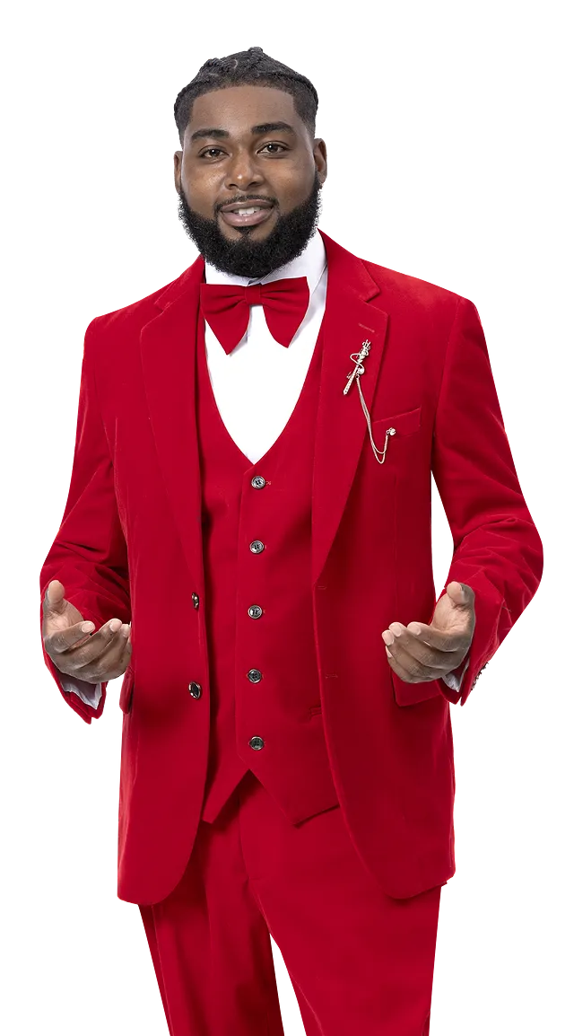 EJ Samuel Red Suit M2781