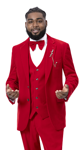 EJ Samuel Red Suit M2781