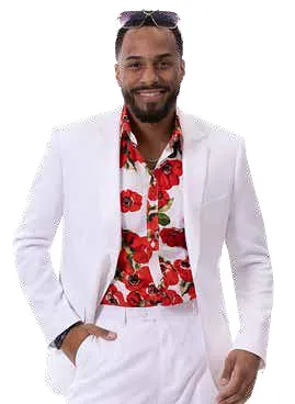 EJ Samuel White Suit M2792