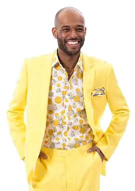 EJ Samuel Yellow Suit M2792