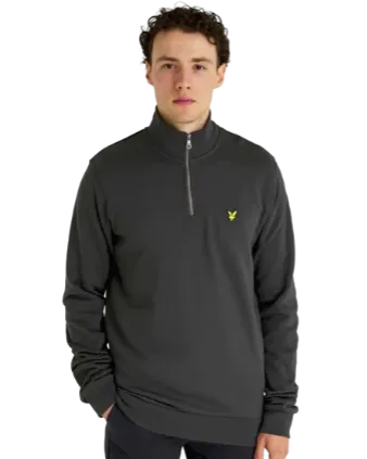 FELPA LYLE & SCOTT QUARTER ZIP SWEAT GUNMETAL