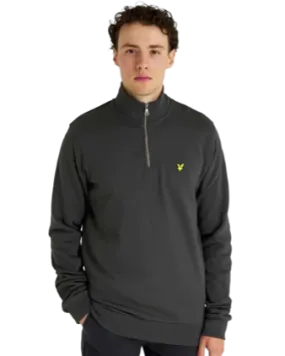 FELPA LYLE & SCOTT QUARTER ZIP SWEAT GUNMETAL