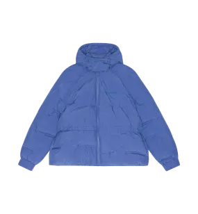 GANNI Blue Soft Puffer Short Raglan Jacket