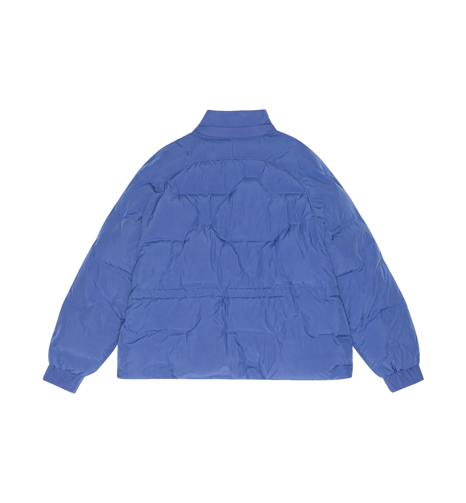 GANNI Blue Soft Puffer Short Raglan Jacket