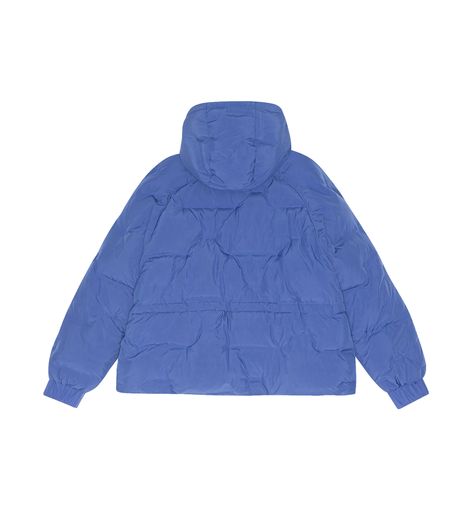 GANNI Blue Soft Puffer Short Raglan Jacket