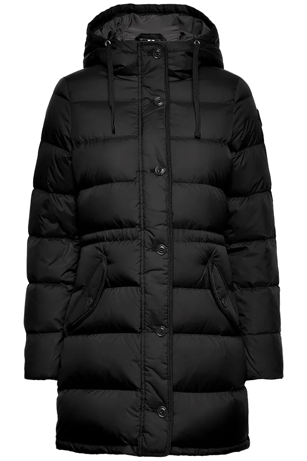 GANT Women Long Jacket Down Puffer Black