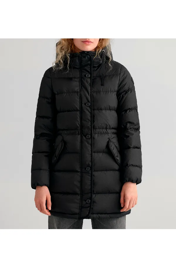 GANT Women Long Jacket Down Puffer Black