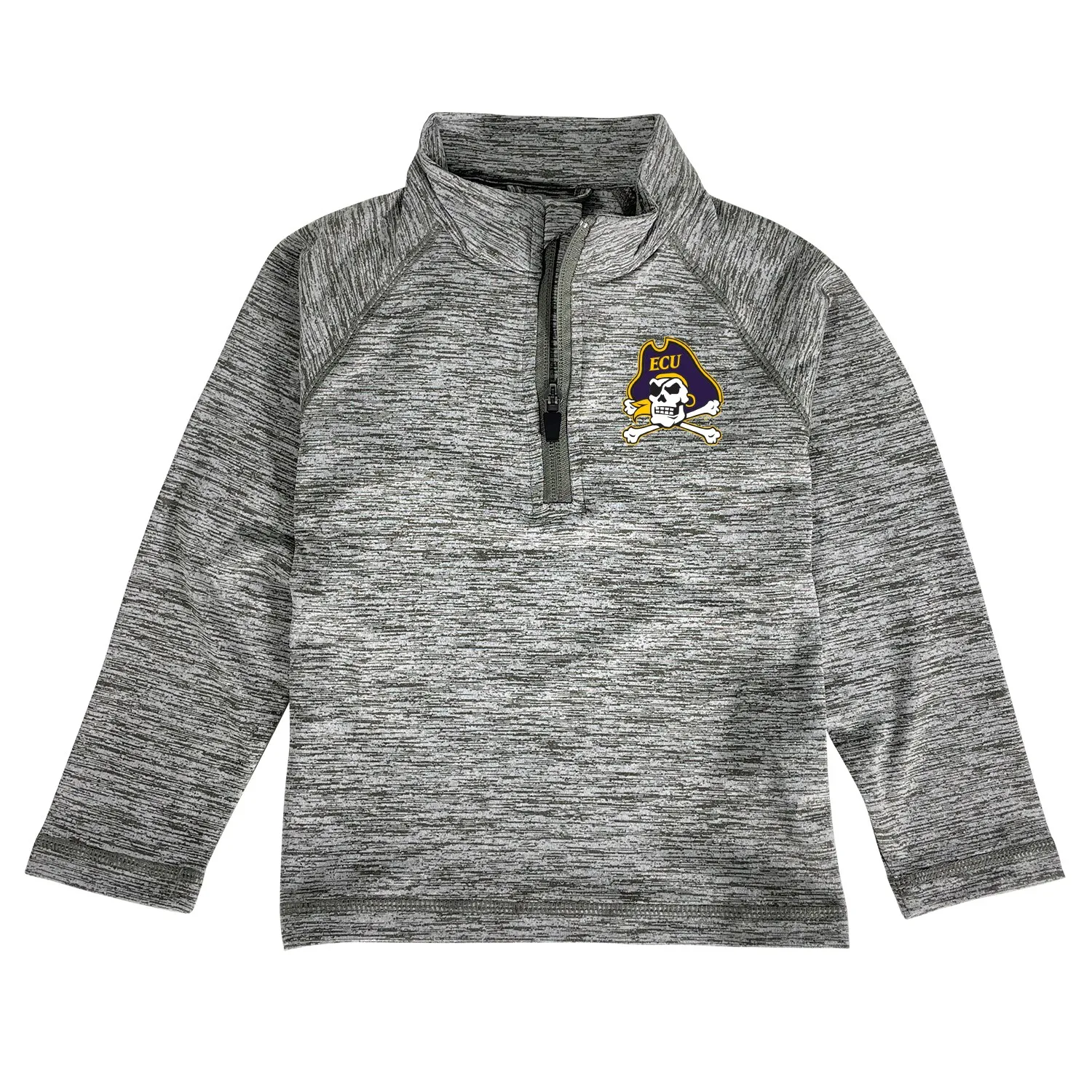 Garb  ECU Pirates Toddler Gray Matthew Quarter-Zip Pullover Top