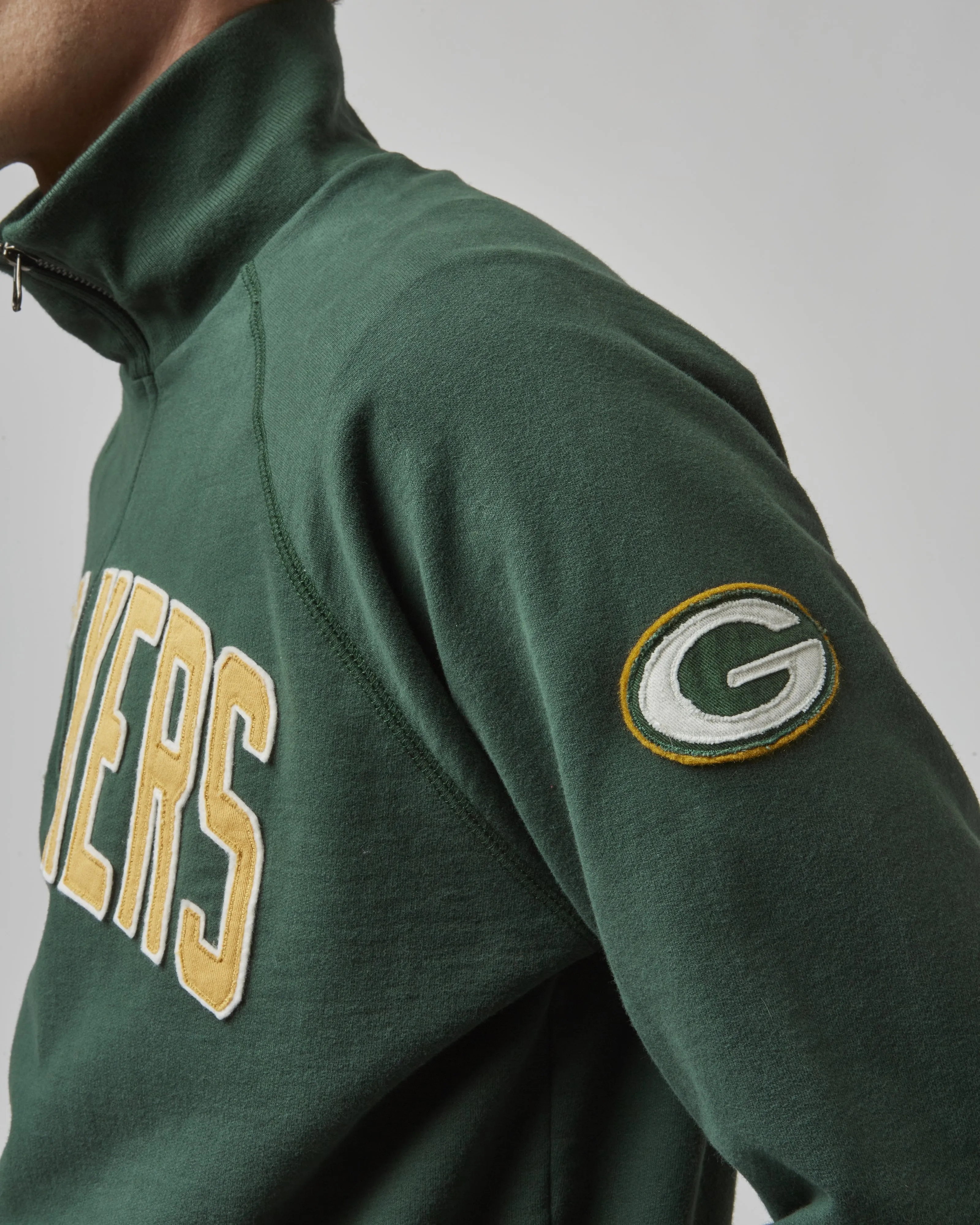 GREEN BAY PACKERS BANKS '47 HARRIS SCRIMMAGE 1/4 ZIP