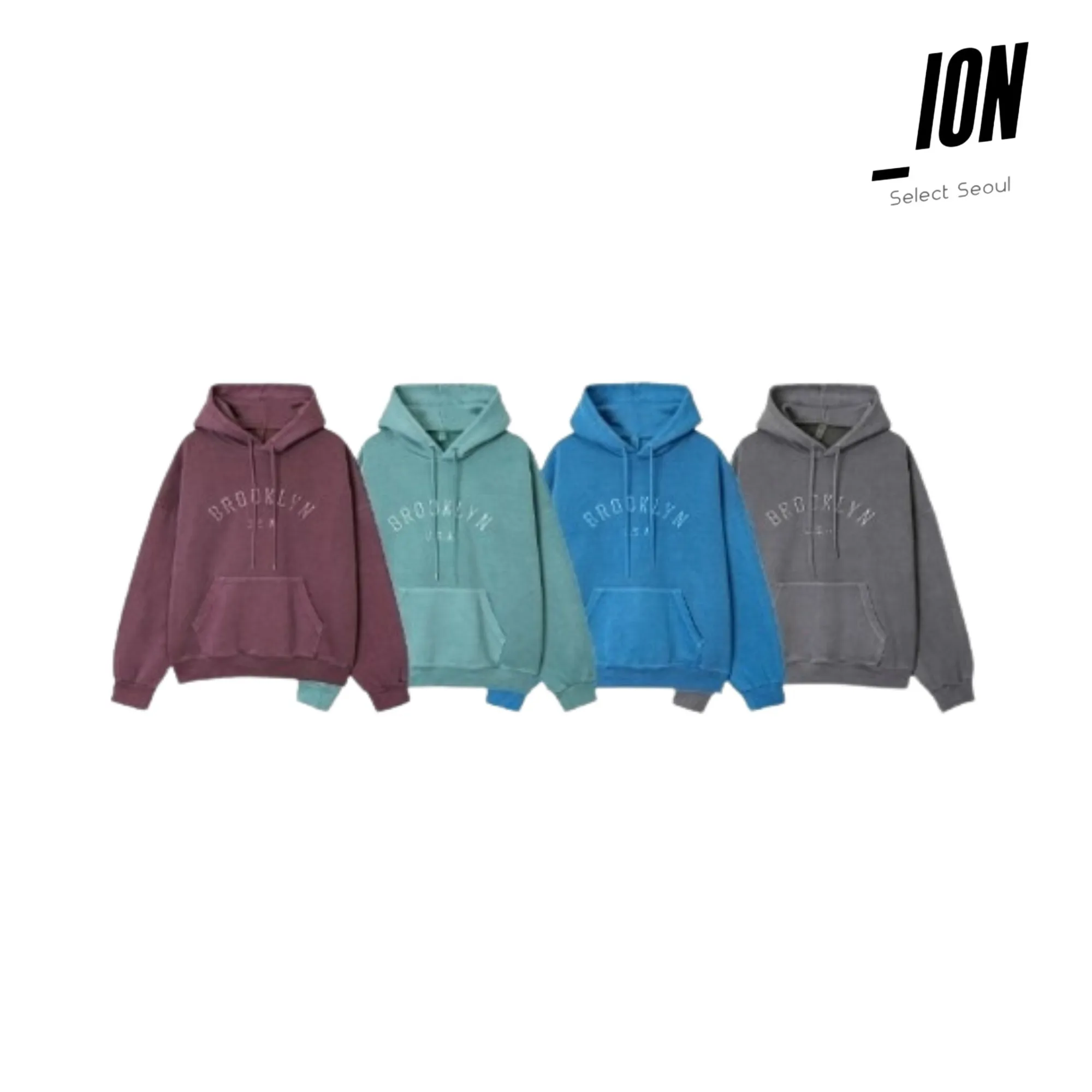 IONSEOUL  |Unisex Street Style Logo Hoodies