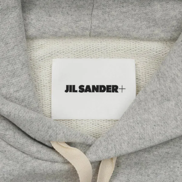 Jil Sander  |Long Sleeves Plain Cotton Logo Designers Hoodies