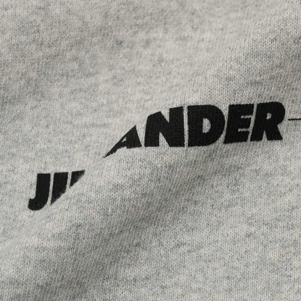 Jil Sander  |Long Sleeves Plain Cotton Logo Designers Hoodies